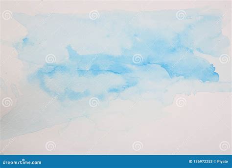 Abstract Blue Watercolor Background Texture Stock Illustration