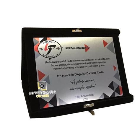 Placa De Homenagem Placas Personalizadas