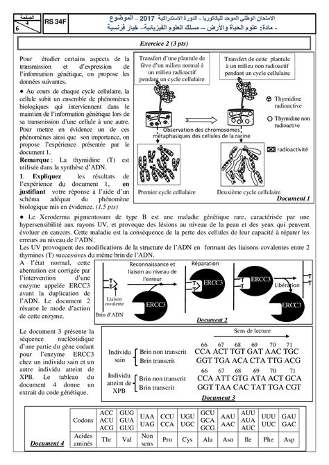 Examen National SVT Sciences Physiques 2017 Rattrapage Sujet AlloSchool