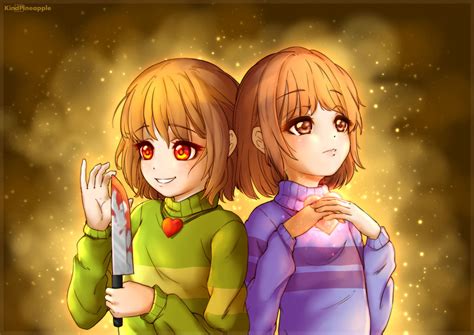 Undertale Drawing Chara Frisk