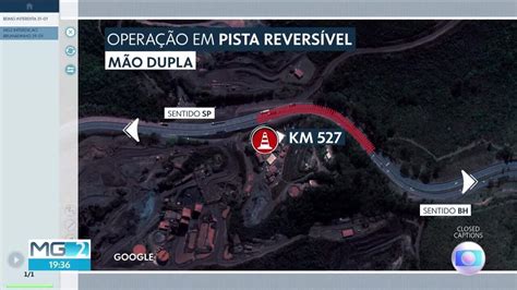 Trecho da BR 381 é interditado em Brumadinho para instalação de