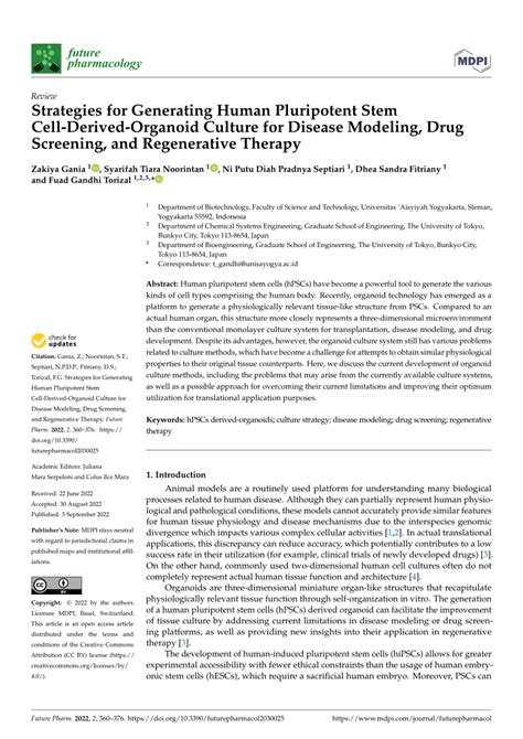 Pdf Strategies For Generating Human Pluripotent Stem Cell Derived