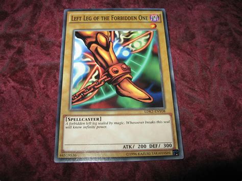 Yu Gi Oh Left Leg Of The Forbidden One 409194597 ᐈ Ghost 64 På Tradera