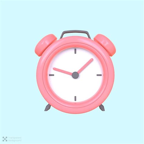 Premium Psd Isolated 3d Render Alarm Clock Icon