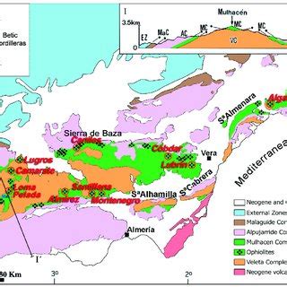 Geological Sketch Map Of The Central Eastern Sector Of The Betic