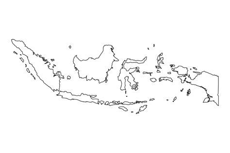 Indonesia Map Of Indonesia Vector Illustration Stock