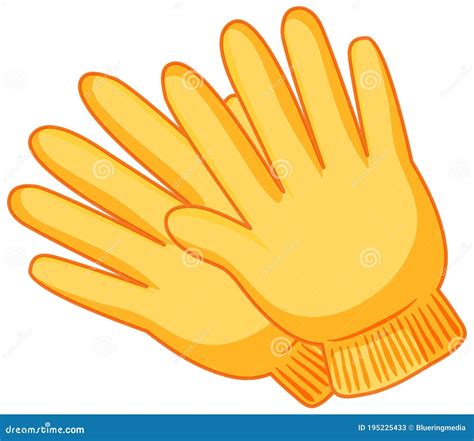 Yellow Gloves Royalty Free Illustration 15955923