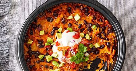 Sweet Potato Black Bean Enchilada Casserole Recipe Samsung Food