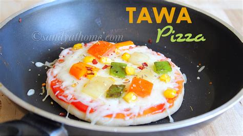 Tawa Pizza Stove Top Veg Pizza Pizza Without Oven Sandhyas Recipes