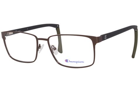 Champion Zonex100 C03 Eyeglasses Tri Flex Men S Matte Dark Brown Full Rim 59mm