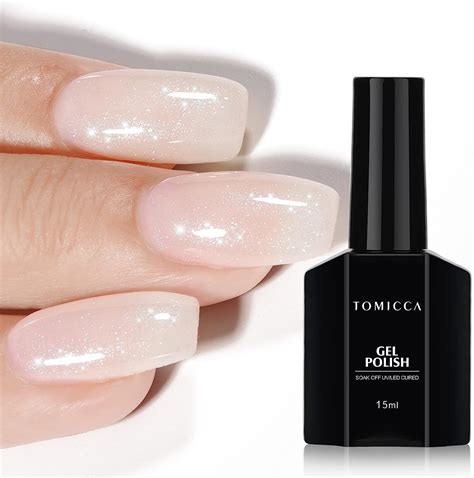 Tomicca Smalto Uv Glitter Bianco Latte Ml Glitter Bianco Latte