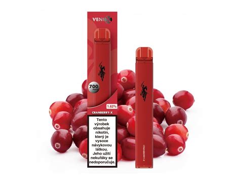 ᐉ Koupit Venix Cranberry X Jednorázová E Cigareta S Příchutí Brusinky