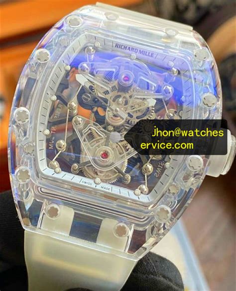 Super Transparent Rm True Sapphire True Tourbillon Replica Watch