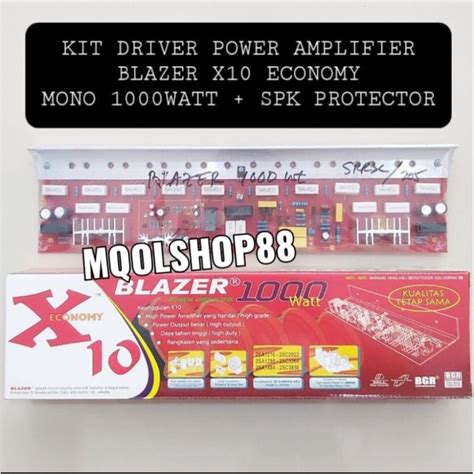 Jual Kit Power Amplifier Mono Watt Blazer X Economy Bell Driver