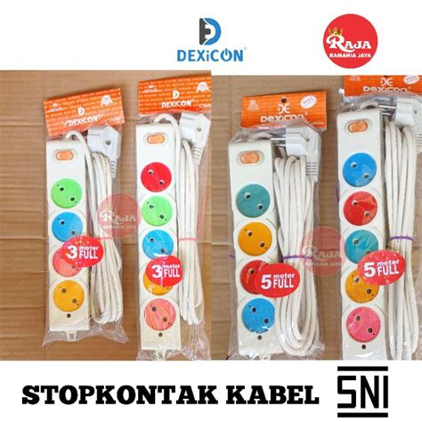 Jual Dexicon Stopkontak Gepeng Warna Berkualitas Sni Shopee Indonesia