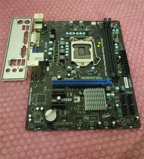 Msi H M P B Socket Lga Ddr Micro Atx Motherboard With I O