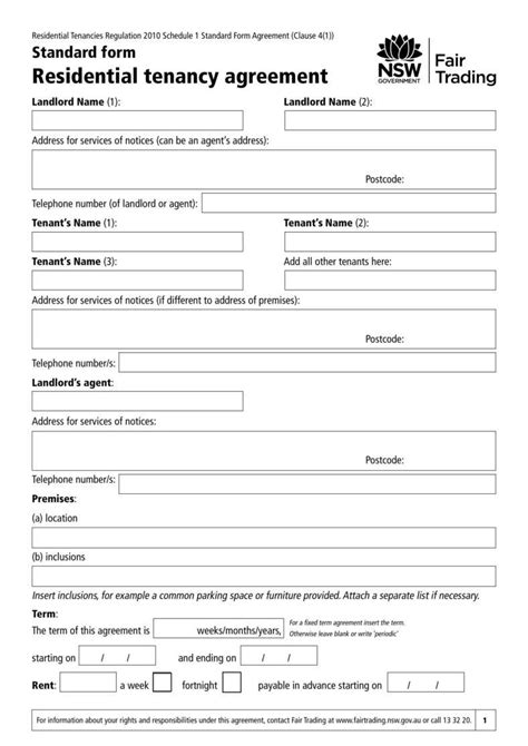 28 Simple Tenancy Agreement Templates Pdf