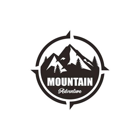 Mountain Adventure Logo Design Vector Illustration Vector Art