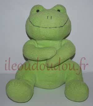 Doudou Peluche Grenouille Verte Cr Dit Agricole Marques Diverses