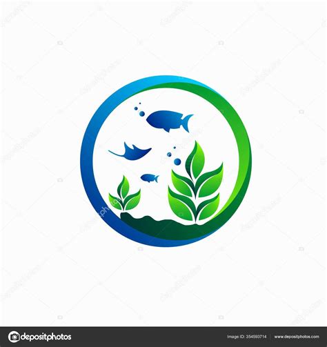 Aquarium Logo Simple Concept Stock Vector By Nitarismayanti95 Gmail