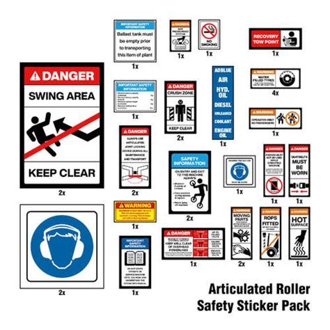 Powerline Clearance Stickers Pack Of 10 Industroquip
