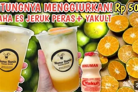 MINUMAN PILIHAN FAVORIT Es Jeruk Peras Dan Yakult Kekinian Ide