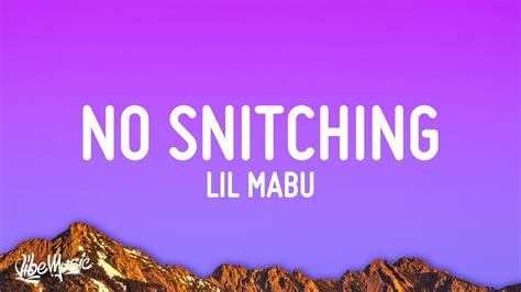 Lil Mabu And Dusty Locane No Snitching Lyrics [1 Hour] Youtube