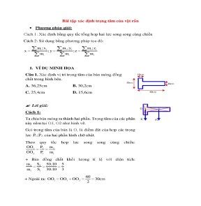 Bai Tap Ve Xac Dinh Trong Tam Cua Vat Ran Chon Loc Co Dap An