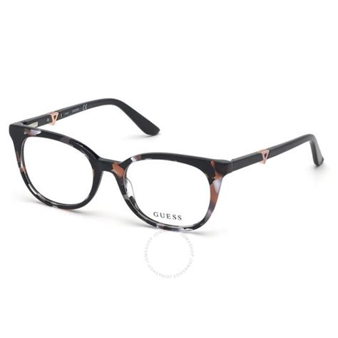 Guess Ladies Tortoise Oval Eyeglass Frames Gu273205551 889214064875 Eyeglasses Jomashop