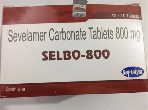 Septalyst Sevelamer Carbonate Tablets 800mg Prescription At Rs 2000