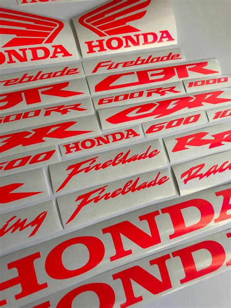 Honda Cbr 600rr Cbr 1000rr Aftermarket Custom Decals Etsy