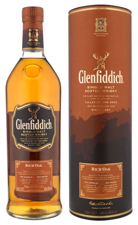 Glenfiddich Year Old Rich Oak Single Malt Scotch Whisky Cl