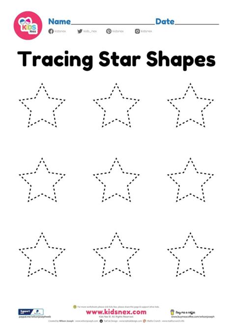 Tracing Star Worksheet Free Printable Pdf Tracing Worksheets