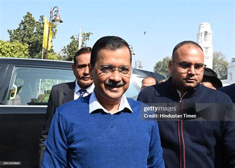 Delhi Chief Minister Arvind Kejriwal Arrives To Attend The Delhi