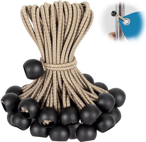 Kinzomor Tarp Ball Bungee Cords Inch Pcs Tarp Bungee Balls Ties