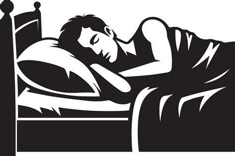 A man sleeping on bed vector silhouette 11 35355824 Vector Art at Vecteezy