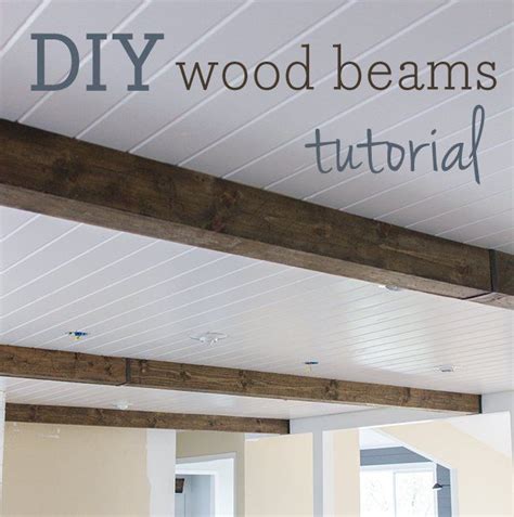 DIY Faux Wood Beam Ceiling Jenna Sue Design Faux Wood Beams Wood