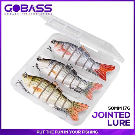 Gobass P S Segmento Iscas Para Pesca Conjunto Mm G Articulado