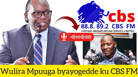 Kino Kika Wulira Ebigambo Mpuuga Byayogedde Bwabadde Ku Cbs Fm Ne Dr Sam Kazibwe Youtube