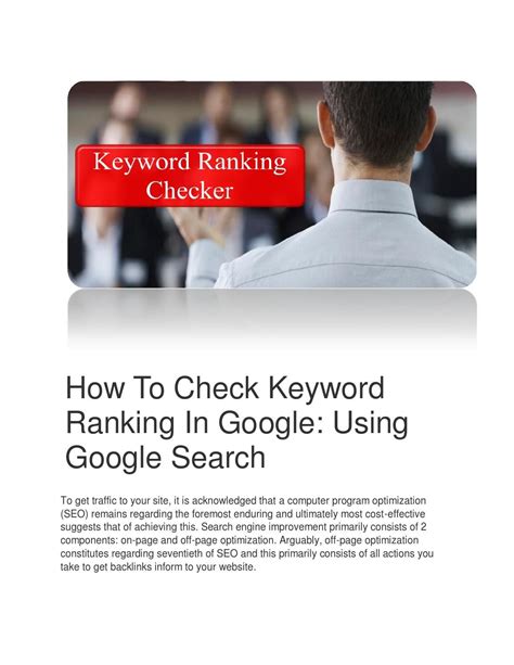 The Ultimate Google Rank Checker Track Your Keyword Success