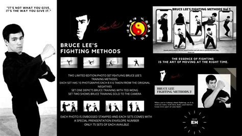 New Bruce Lee Fighting Methods Photographic Set No 2 With Presentation