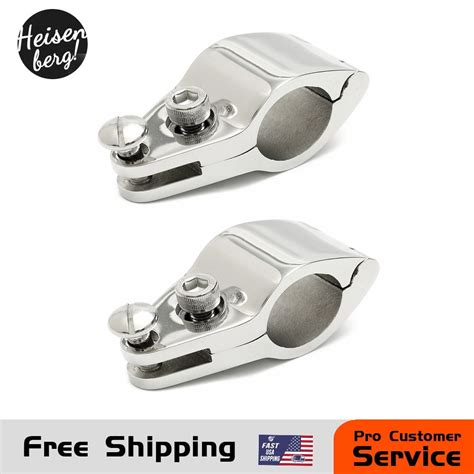 2Pcs Boat Bimini Top Fitting Hinged Jaw Slide 7 8 316 Marine Grade