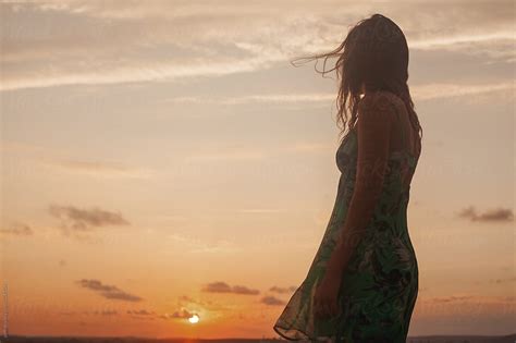 Sunset Portrait Of A Young Woman By Stocksy Contributor Paff Stocksy