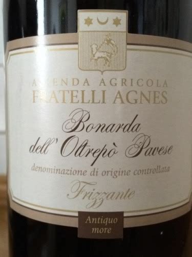 Fratelli Agnes Bonarda Dell Oltrepo Pavese Frizzante Vivino Australia