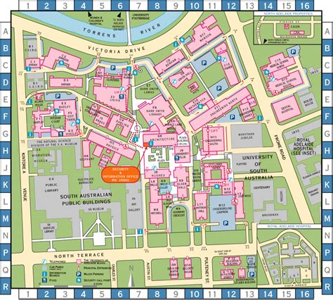 The University Of Adelaide Map