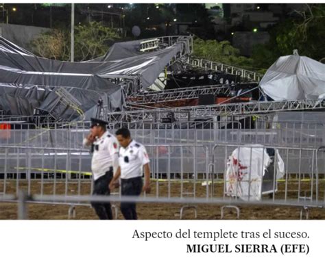 Al Menos Muertos Y Heridos Tras El Colapso Del Escenario Donde