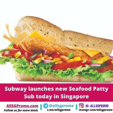 Subway Seafood Patty Sub Launches Today