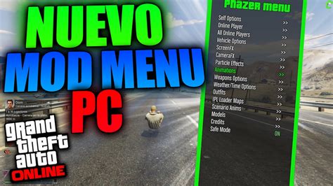 Nuevo Mod Menu Para Gta 5 Online Pc Phazer Menu 10 Modshacks Gta