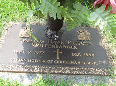 Melissa Dawn Patton Wolfenbarger Find A Grave Memorial