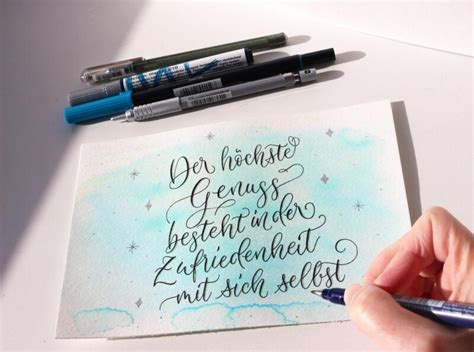 Brush Kalligrafie und Hand Lettering Workshop für Fortgeschrittene